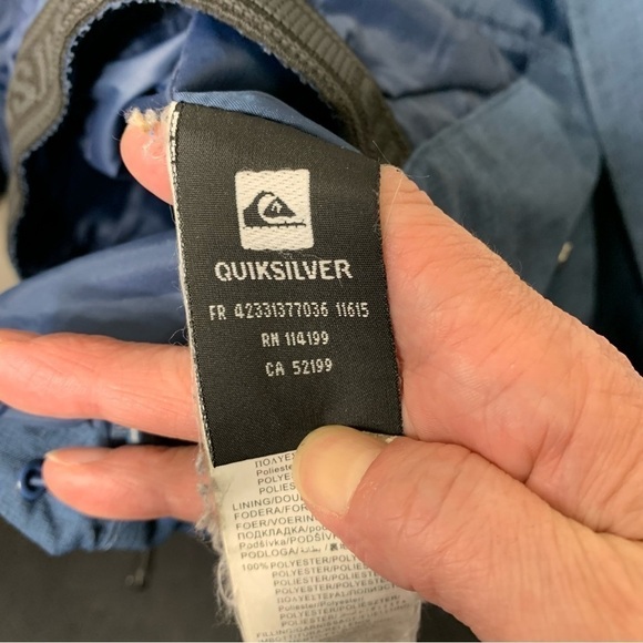 Quicksilver Utility Vented Ski Snowboard Parka Jacket Hooded Coat Regular Fit S - Picture 15 of 16